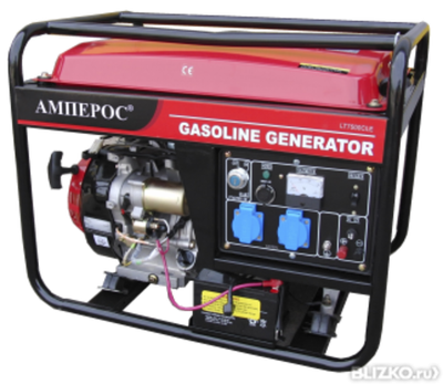 Бензиновый генератор 2,8 кВт АМПЕРОС LT 3500CL