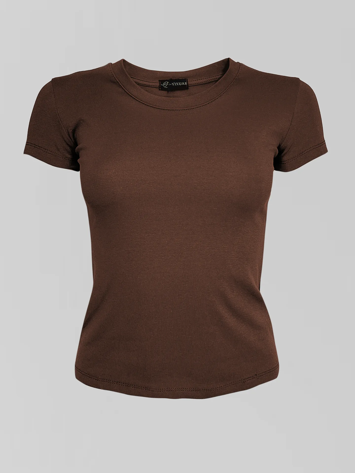 Футболка YIXUAN 7137 базовая однотонная по фигуре