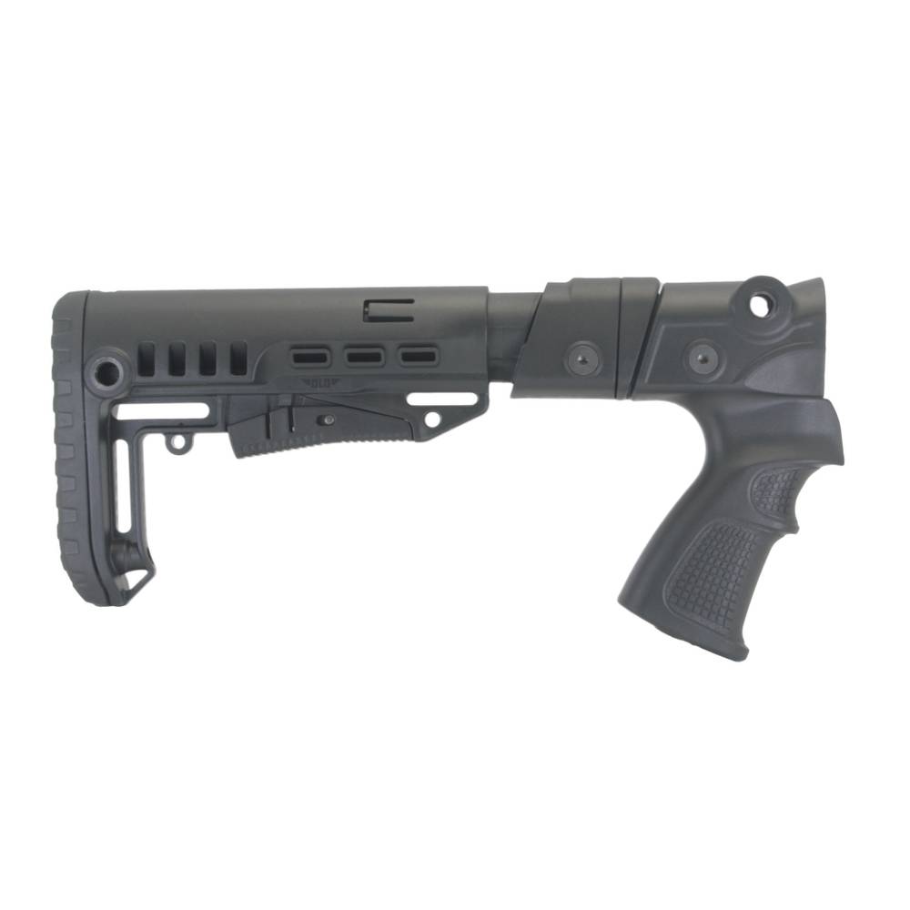 Пластиковый приклад МР-155, МР-135, DLG Tactical. Черный