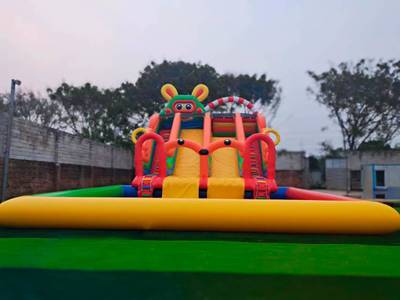 Водная горка с бассейном «Аква-монстро», 18*10*9 м