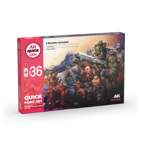 Набор акриловых красок AK Interactive - QUICK GEN 36 Paint Set