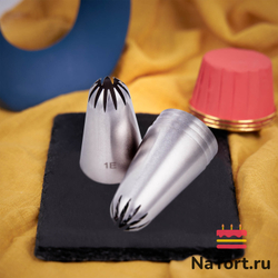 Насадка кондитерская №1E «Закрытая звезда 12 лучей»