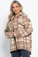 Пальто-рубашка Хармони (бежевая) Б15039-5М LT Collection