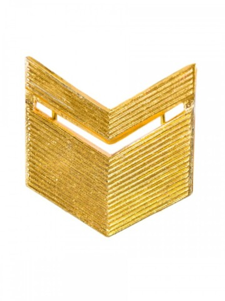 Лычка золотая металлическая ВС Старшина