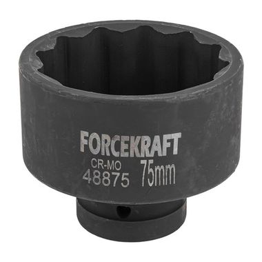Головка ударная 1'', 75мм (12гр.) FORCEKRAFT FK-48875