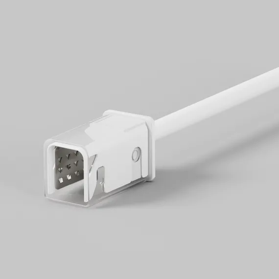 Коннектор питания для гибкого неона 17х12 мм (выход прямой) Led Strip 432012