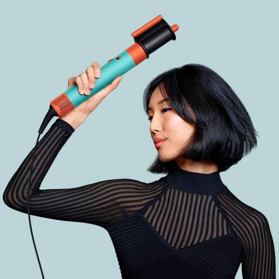Стайлер Dyson Airwrap i.d. Long HS08 Straight+Wavy, бирюзовый/оранжевый (Ceramic Patina/Topaz)