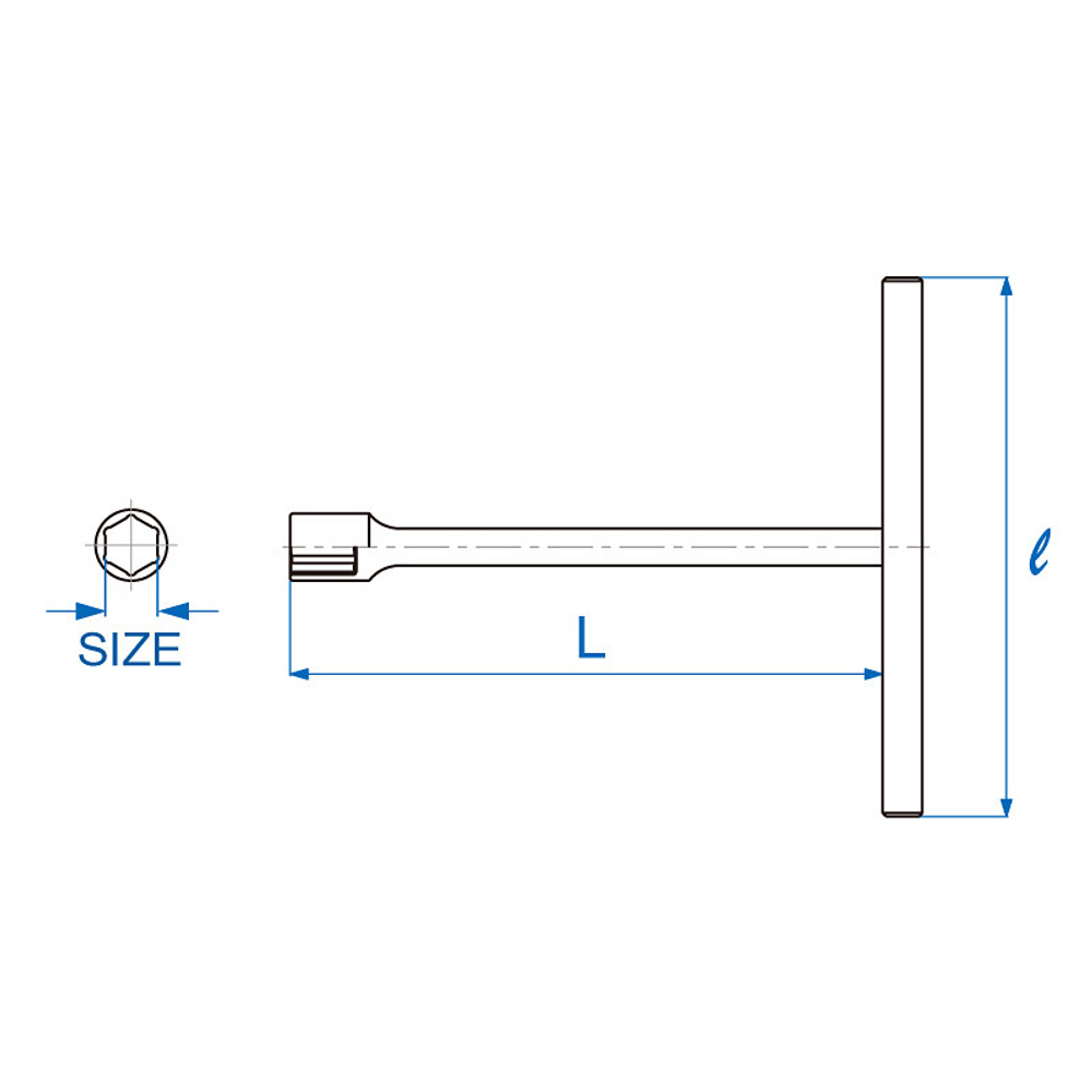 Ключ Т-образный 19 мм KING TONY 118519M