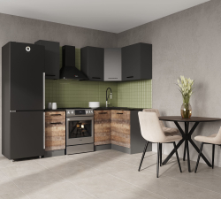 Кухонный гарнитур угловой Трансильвания 2000х1200 (38мм)