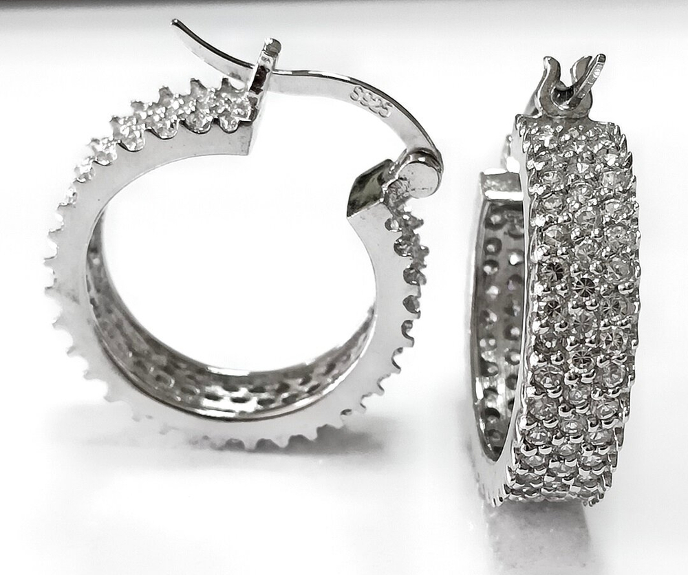 Серьги серебро Эстерелла