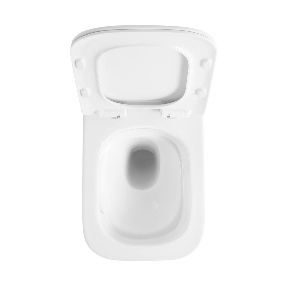 Унитаз подвесной безободковый с сиденьем и смывом TORNADO BelBagno KRAFT-TOR BB7106CH-TOR/SC