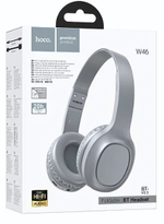 Наушники мониторные беспроводные HOCO W46 wireless headphones Bluetooth (светло синий)