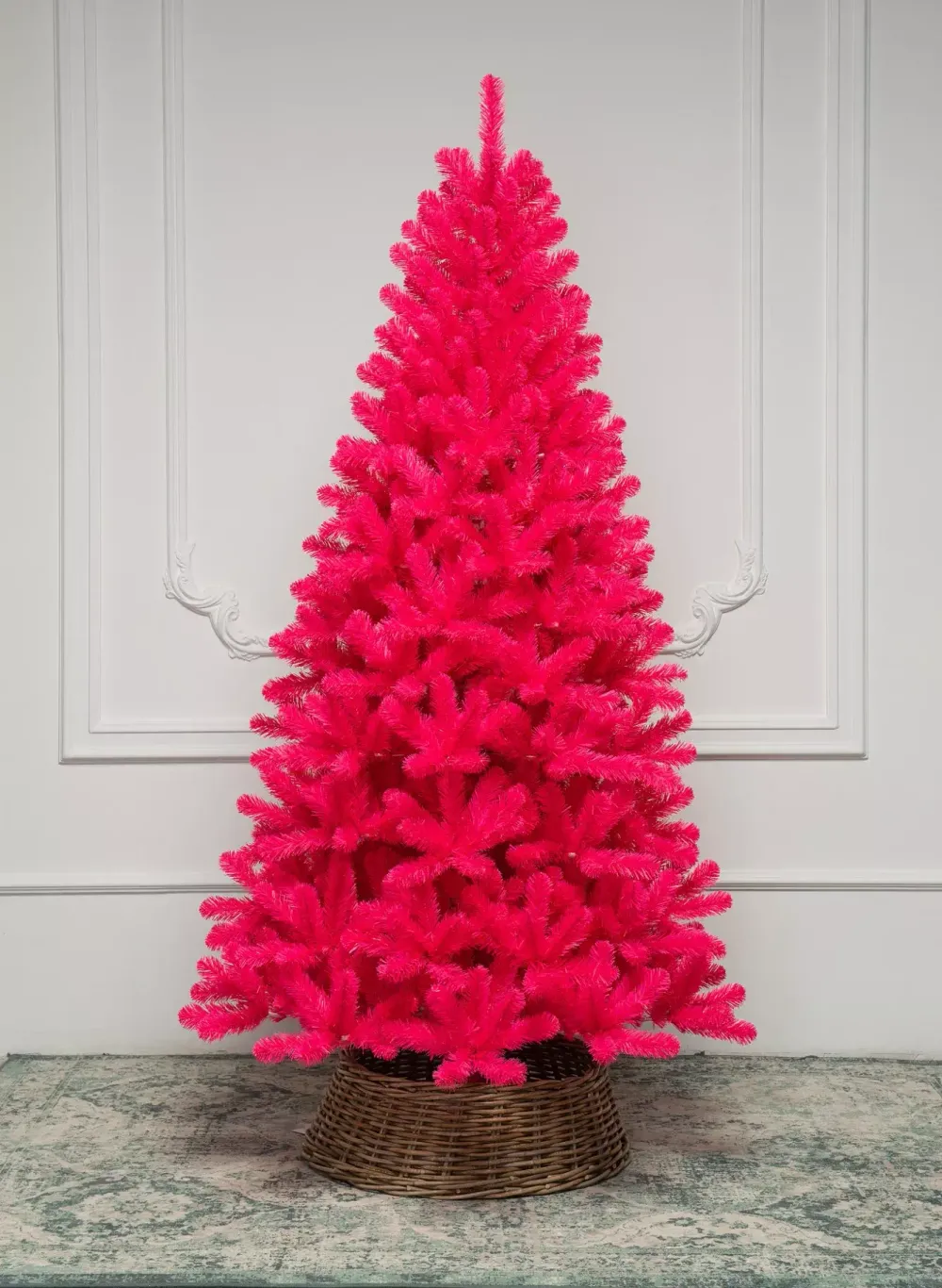 Искусственная розовая елка «Дерзкая Фуксия» (пвх) 240 см / 2,4 м