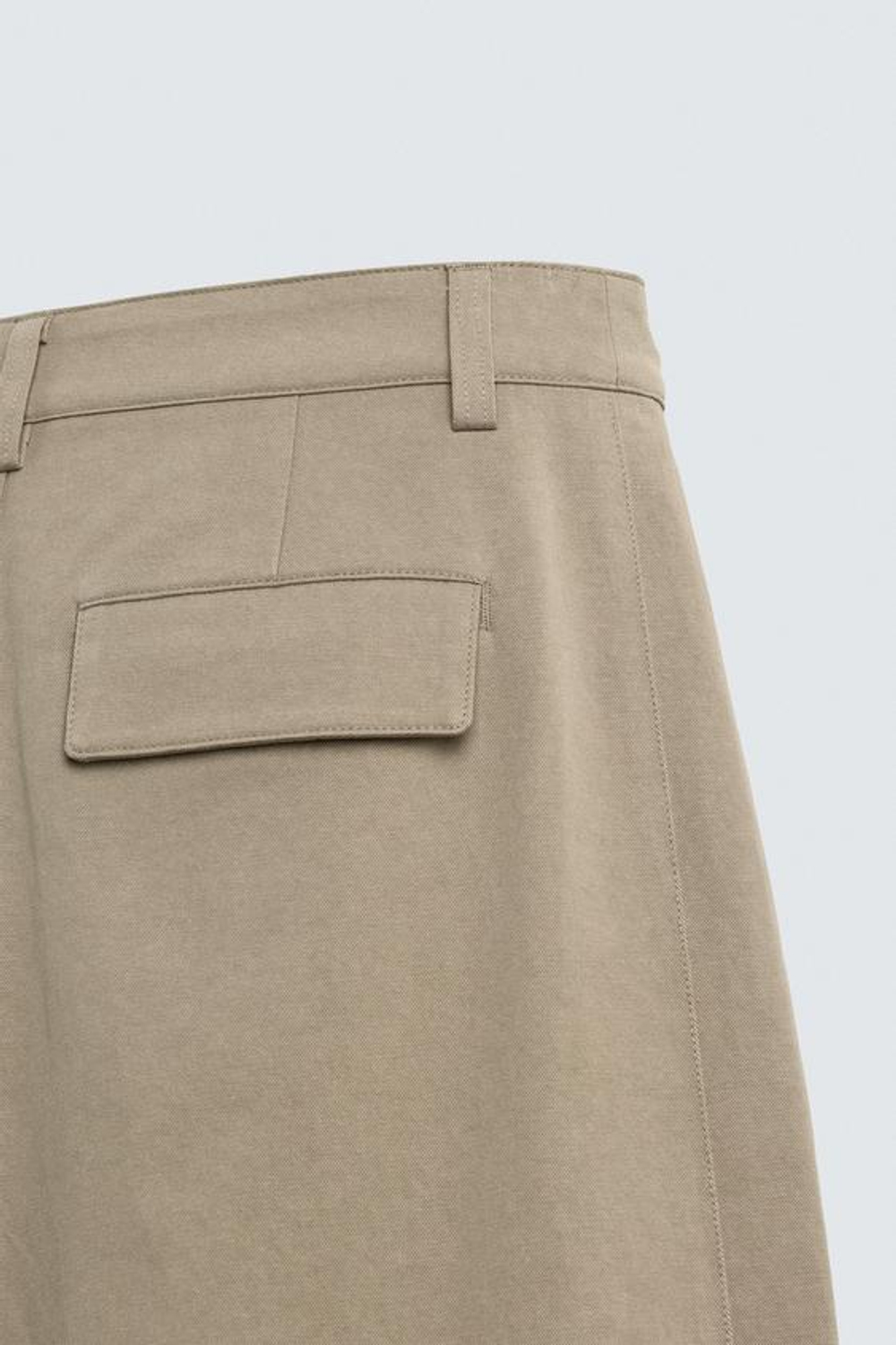 ZARA БРЮКИ RELAXED FIT С РЕГУЛИРУЕМЫМ НИЗОМ, РЫЖЕВАТО-КОРИЧНЕВЫЙ