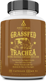 Ancestral Supplements - Grass Fed Bovine Tracheal Cartilage 500 mg 180 capsules