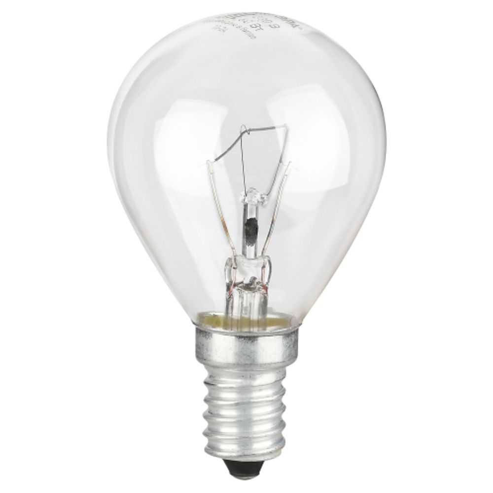 Лампочка ЭРА P45 60Вт Е14 / E14 230В накаливания шар прозрачный | Лампы накаливания Шар (G/P)