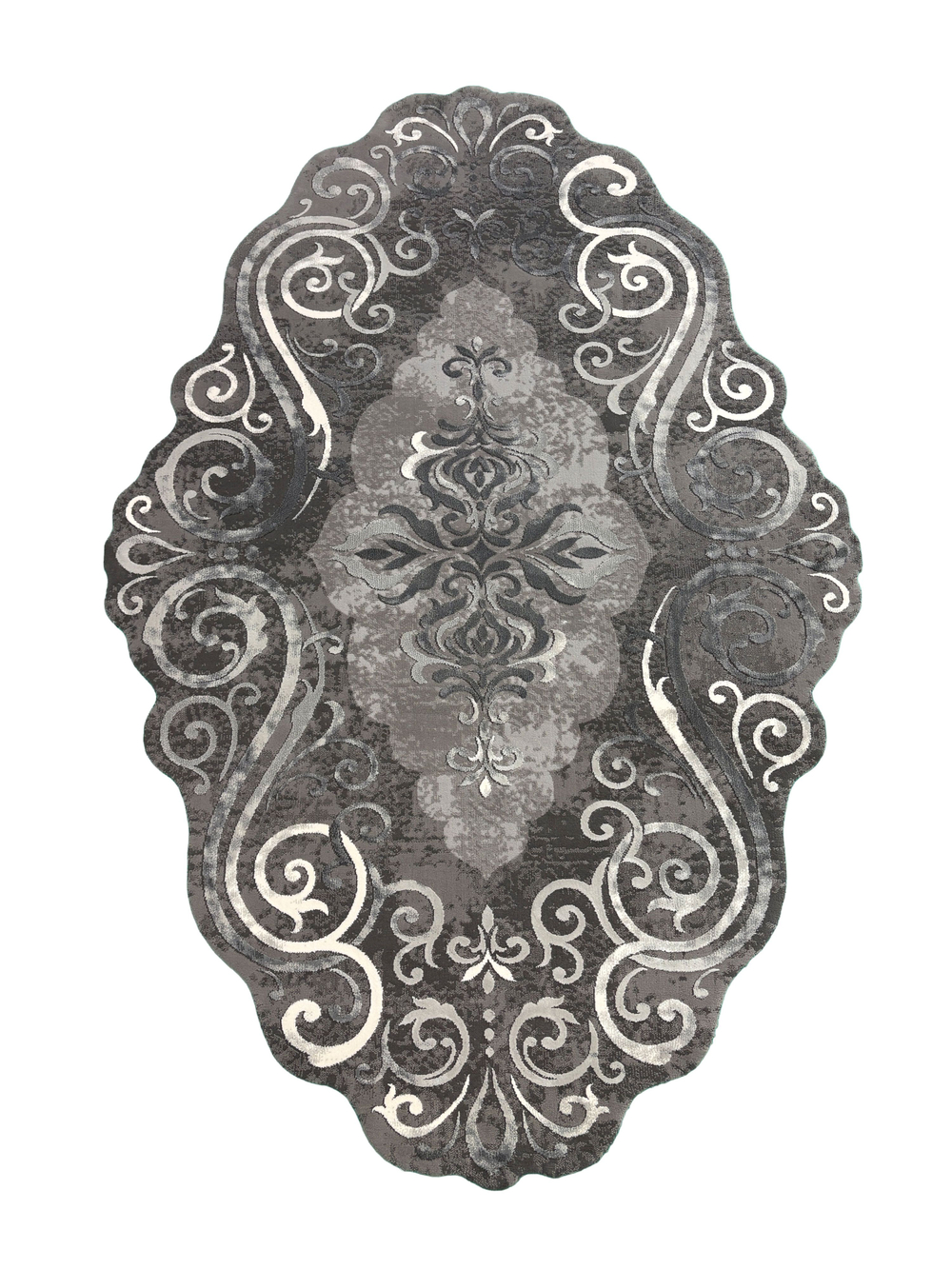 Ковер Safir 00858G Grey/Grey Нестандартная (0.78 x 1.5)