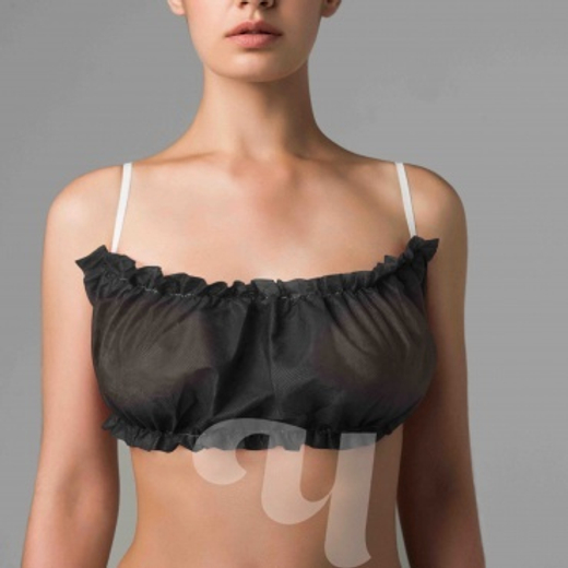 Топик с открытой спиной спанбонд Черный 10 шт/уп