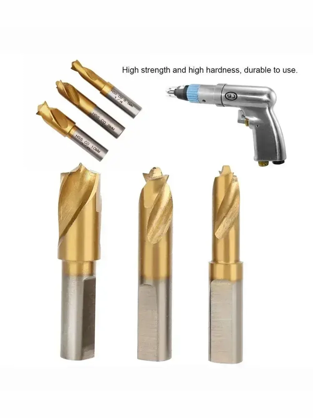 Сверло Кобальтовое для точечной сварки 6,5 мм 8 мм 10 мм Набор из 3 штук