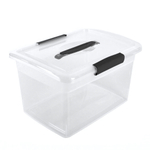 Ящик для хранения Keeplex Vision с защелками и ручкой 14л 37х27,4х22,2см прозрачный кристалл