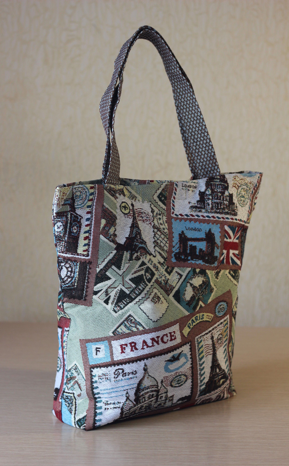 Гобеленовая сумка Путешествие (39х39х12)