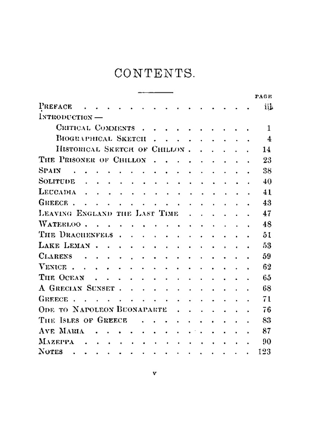 The prisoner of Chillon, Mazeppa, and other selections from Lord Byron | George Gordon Byron