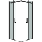 Душевой уголок Grossman Classic 80х80 300.K33.04.8080.21.00 профиль Черный матовый стекло прозрачное