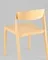 Стул Moris пластик бледно-желтый