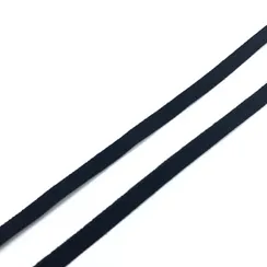 Резинка отделочная черная 7 мм, кант, 663/7
