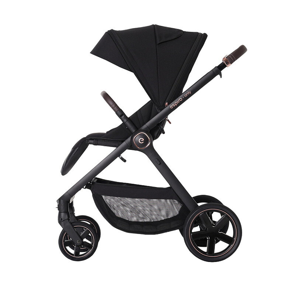 Детская коляска 3 в 1 Espiro Only 2025 и автокресло Pi Gray blue 410 stylish black / Серый/синий (Gray blue 103)