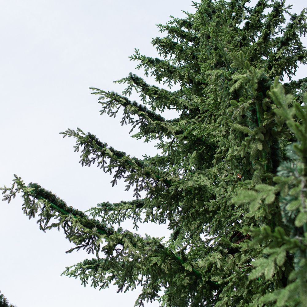 уличная елка ствольная, полностью литая хвоя