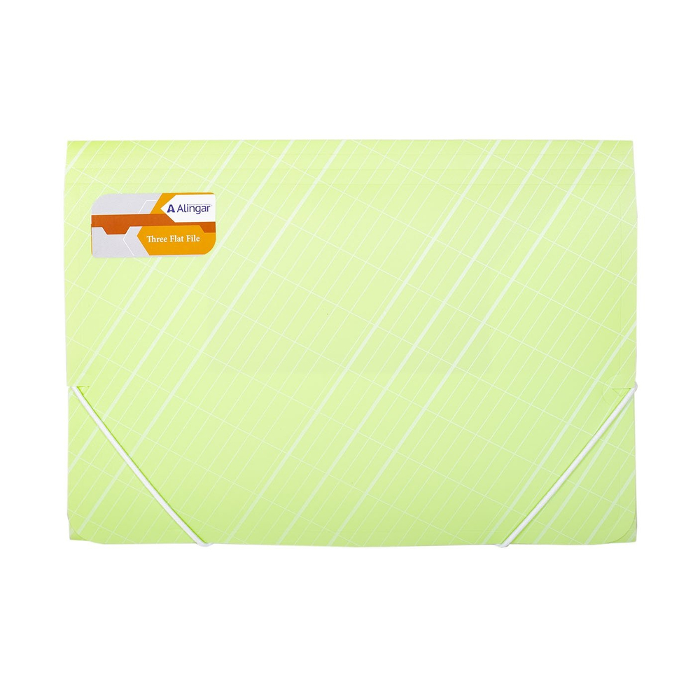 Папка на резинке Alingar, A4, 250х320 мм, 400 мкм, ассорти, матовая, "Line"