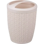 Подставка д/зуб.щеток Вязаное плетение (бежевый)