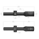 Оптический прицел Vector Optics 30мм SFP Continental X6 1-6x24i Hunting Fiber ( Сетка VET-FDR / с подсветкой )