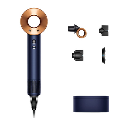 Фен Dyson HD15 Supersonic Professional Gift Edition (Prussian Blue/Copper) (2023) Фен для волос цвета «берлинская лазурь/медь». Подходит для прямых и волнистых волос любой длины