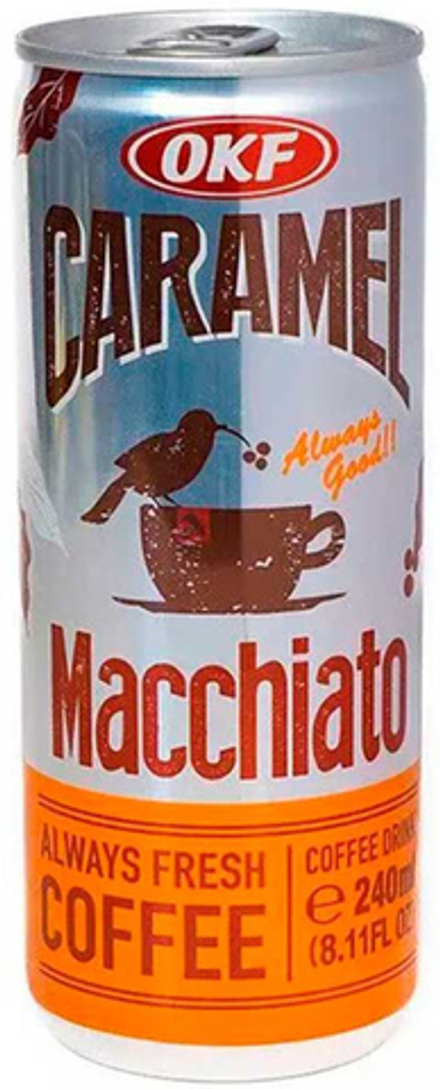 Кофейный напиток OKF Caramel Macchiato "Карамель Маккиато" 0.24 - банка