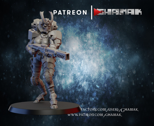 Tau Empire Fire Warrior Воин огня №5 сминиатюра для dnd, днд, pathfinder, фентези, Настольная игра, НРИ, Варгейм, РПГ