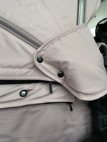 Детская коляска 3в1 LUXMOM 555-W коричневый текстиль