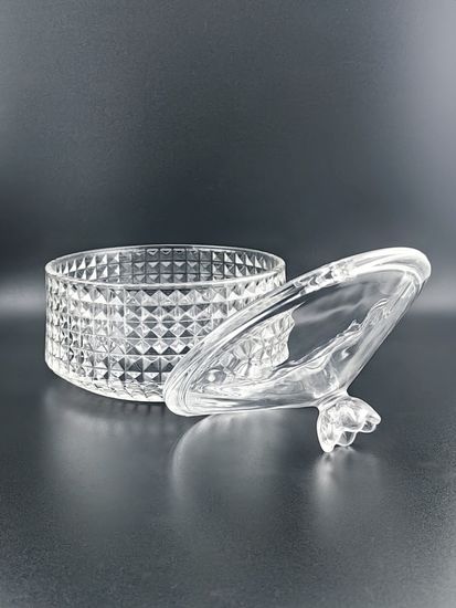 Сахарница из стекла 600 мл. с крышкой