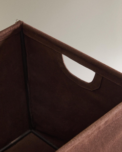 Zara Home Корзина из хлопка, цвет коричневый, 36 см