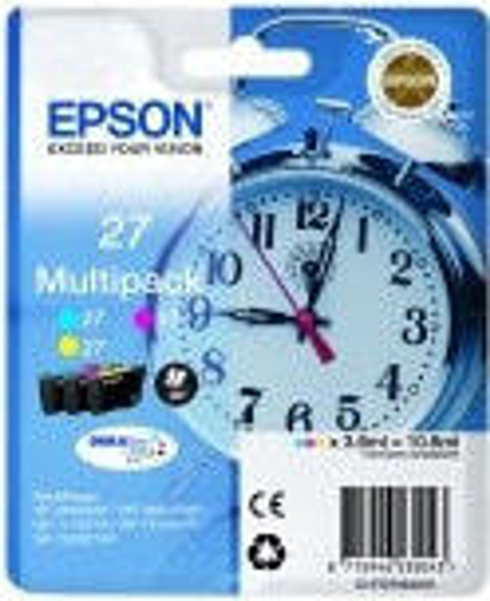 Epson Alarm clock 27XL DURABrite Ultra Подлинный Голубой, Пурпурный, Желтый 1 шт C13T27154010