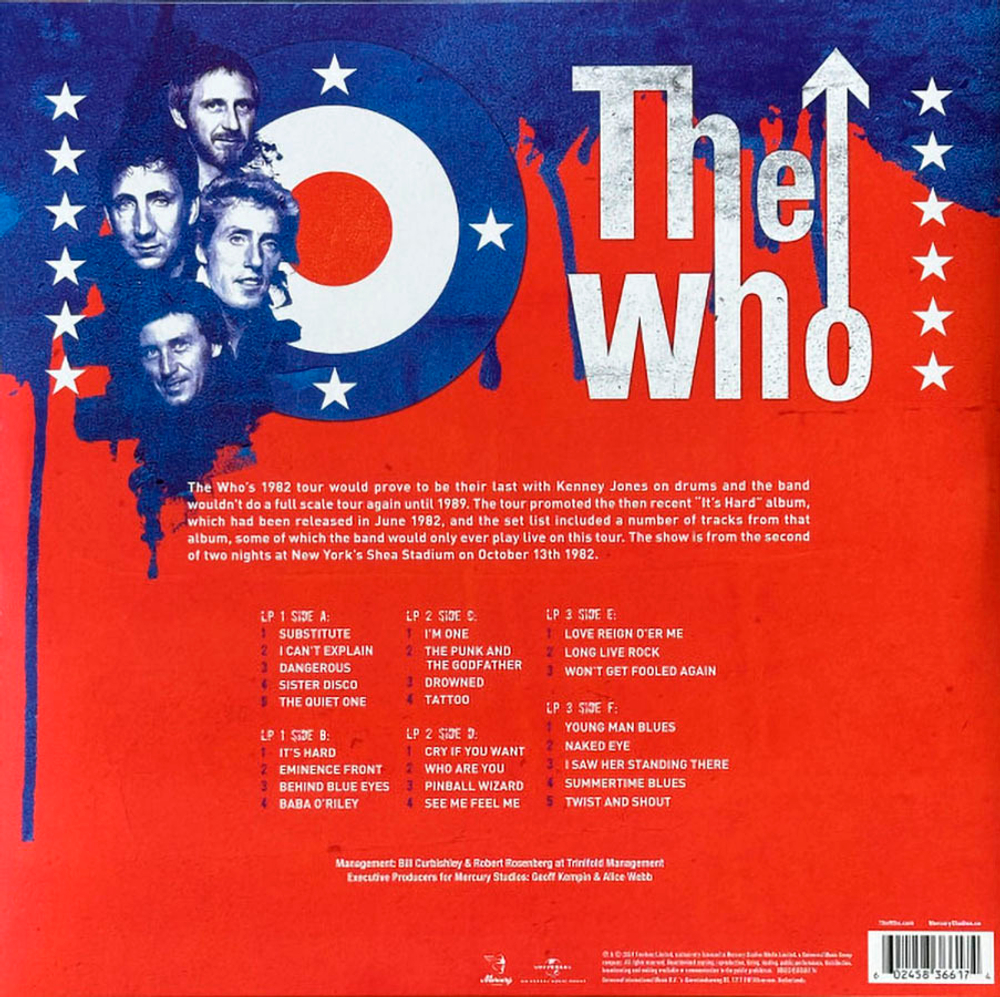 The Who / Live At Shea Stadium 1982 (3LP)