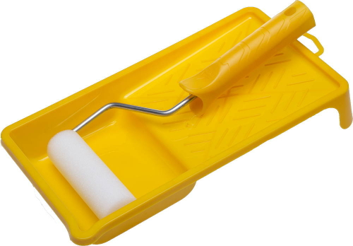 Набор STAYER Валик ″ПОРОЛОН″ МИНИ с ванночкой, 110мм