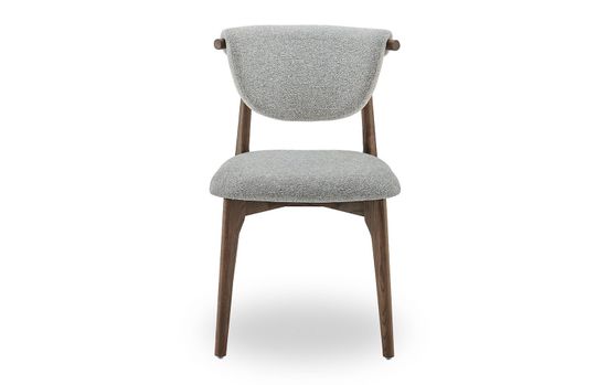 Cтул Comfy 2 cерая ткань, ножки орех
