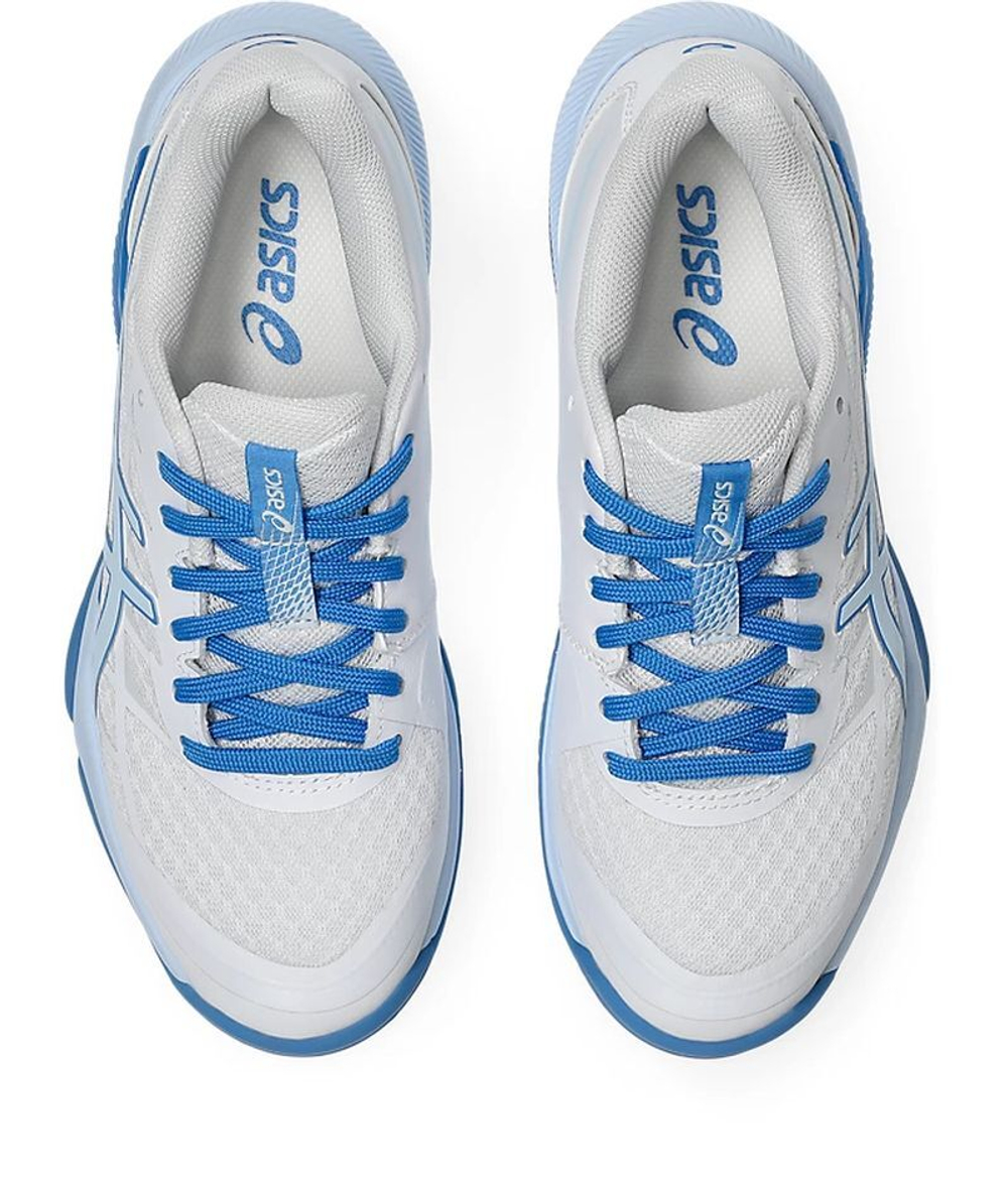 Женские кроссовки для бадминтона/сквоша Asics Gel-Tactic 12 - white/light blue