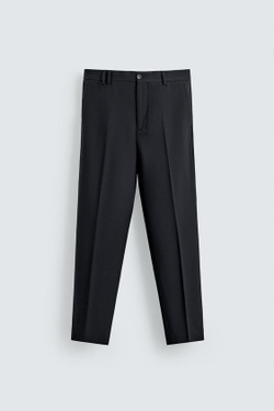 ZARA БРЮКИ STRAIGHT FIT КОМФОРТ, МОРСКОЙ СИНИЙ