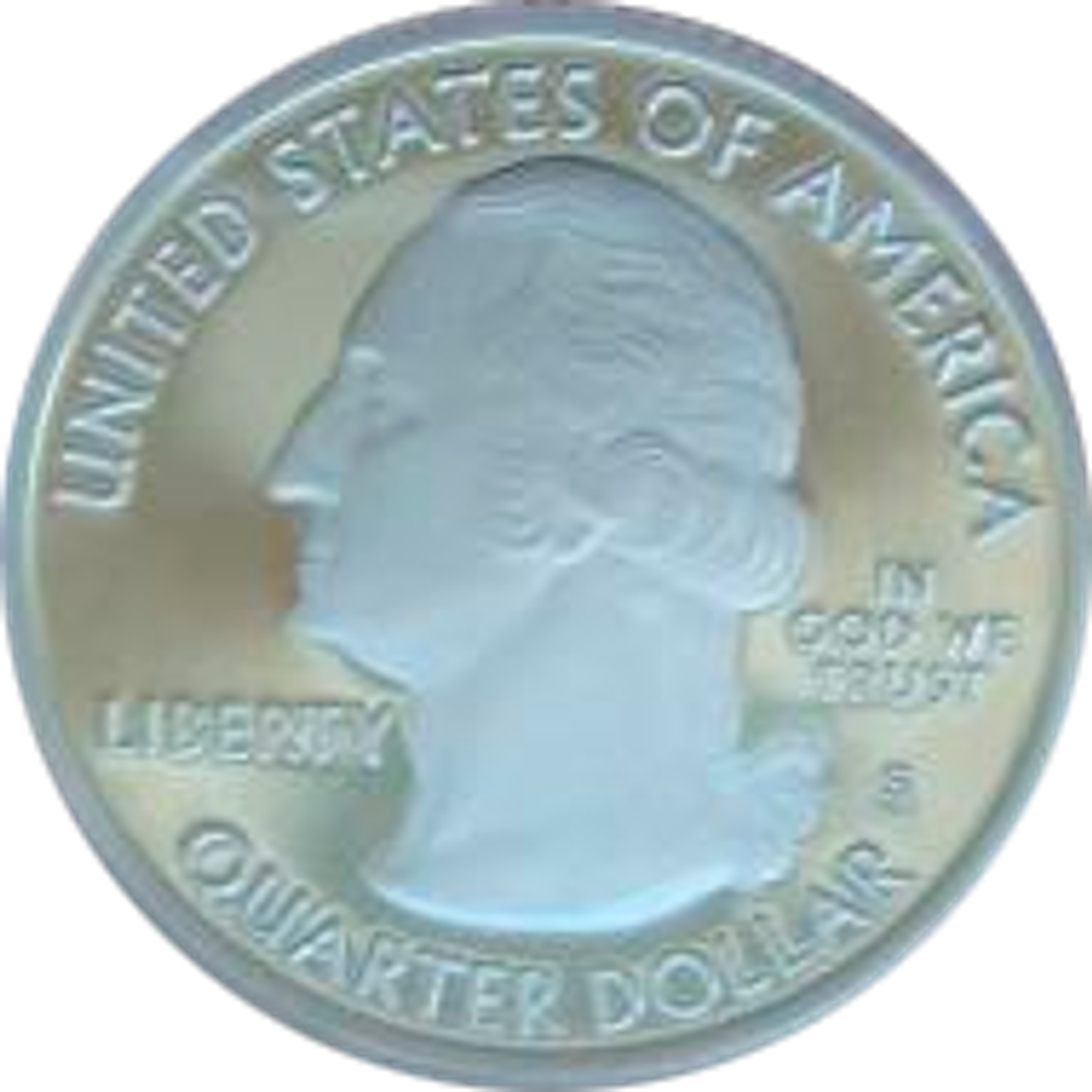 США 25 центов 2019 Парк № 47 Американский мемориальный парк S Пруф Слаб ANACS PR70 Серебро