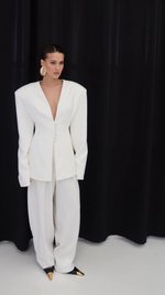 Брюки с высокой талией свободного кроя