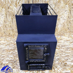 Дровяная печь для бани Северная-плюс Декор" 6 мм Стеклянная дверца