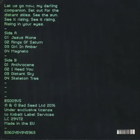 Nick Cave & The Bad Seeds – Skeleton Tree - LP